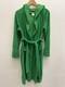 Authentic BOTTEGA VENETA MENS Green Cotton Terry Intrecciato Long Bathrobe Sz L
