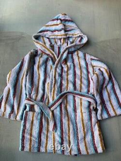 Authentic Hermes Vintage Bathrobe Striped Size XS Deadstock
