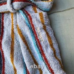 Authentic Hermes Vintage Bathrobe Striped Size XS Deadstock
