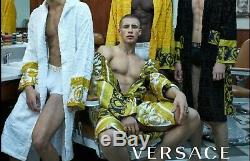 Authentic Versace Medusa Logo I Love Baroque Terry Cloth Jacquard Bathrobe