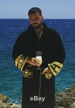 Authentic Versace Medusa Logo I Love Baroque Terry Cloth Jacquard Bathrobe