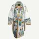 Authentic Versace Multicolor Baroque Bath Robe Multicolor conch size L