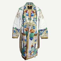 Authentic Versace Multicolor Baroque Bath Robe Multicolor conch size L
