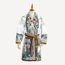 Authentic Versace Multicolor Baroque Bath Robe Multicolor conch size L