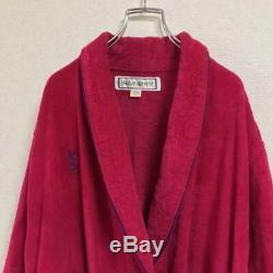 Authentic Yves Saint Laurent Vintage YSL 90s Bathrobe Gown Coat Cotton Size M