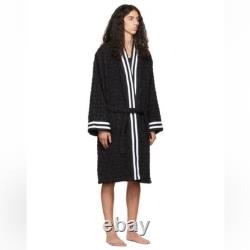 BALMAINMen's Jacquared Logo Bath RobeMedium$1125