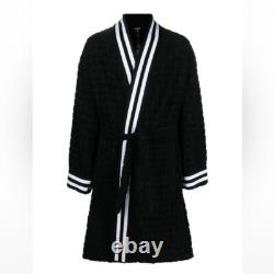BALMAINMen's Jacquared Logo Bath RobeMedium$1125