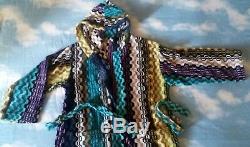 BATH ROBE accappatoio man MISSONI TG. M made Italy NEW! RARE