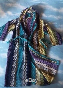 BATH ROBE accappatoio man MISSONI TG. M made Italy NEW! RARE