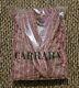 BNWT Carrara Ladies Luxury 100% Cotton Bordeaux Bathrobe Dressing Gown Size S/M
