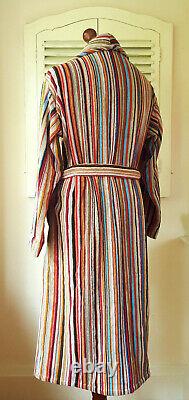 BNWT Paul Smith Signature Multi Stripe Men's Dressing Gown / Bath Robe (M)