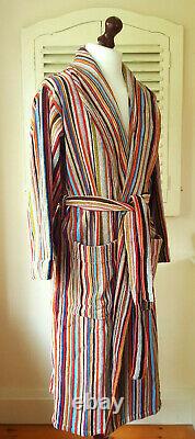 BNWT Paul Smith Signature Multi Stripe Men's Dressing Gown / Bath Robe (M)