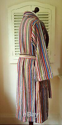 BNWT Paul Smith Signature Multi Stripe Men's Dressing Gown / Bath Robe (XL)