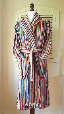 BNWT Paul Smith Signature Multi Stripe Men's Dressing Gown / Bath Robe (XS)