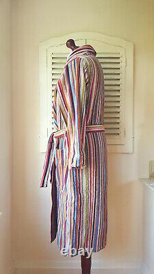 BNWT Paul Smith Signature Multi Stripe Men's Dressing Gown / Bath Robe (XS)