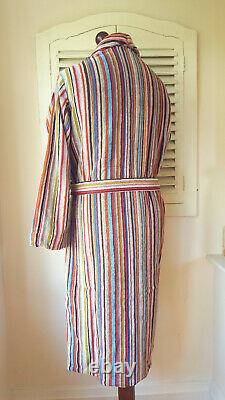 BNWT Paul Smith Signature Multi Stripe Men's Dressing Gown / Bath Robe (XS)