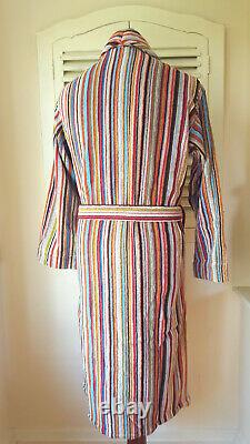 BNWT Paul Smith Signature Multi Stripe Men's Dressing Gown / Bath Robe (XS)