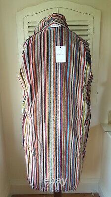 BNWT Paul Smith Signature Multi Stripe Men's Dressing Gown / Bath Robe (XS)