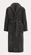BNWT Ralph Lauren Polo Luxury Long Terry Dressing Gown Bath Robe RRP £125 Black