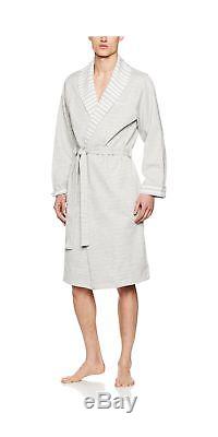BOSS Hugo Boss Men's Shawl Collar Robe Bathrobe Grey (Medium Grey 032) Large