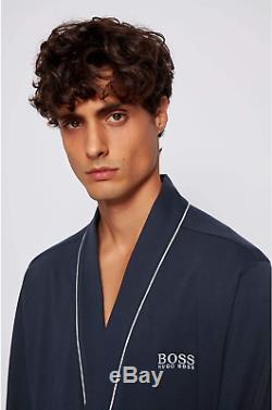 BOSS Men's Kimono BM Bathrobe, Blue Dark Blue 403, M