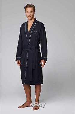 BOSS Men's Kimono BM Bathrobe, Blue Dark Blue 403, M