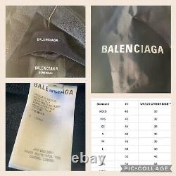 Balenciaga Authentic Mens B Logo Bathrobe in Black Size S. B Garment Bag Inc