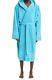 Balenciaga Men's Light Blue Embroidered Hotel Logo Hooded Bathrobe Size Medium