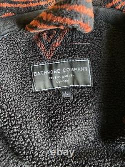 Bathrobe Company Covent Garden London mens hooded bathrobe Red Diamond Large