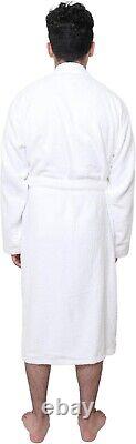Bathrobe Men 100% Cotton Terry Cloth Robes Belt With Collar Pack 1,2,6 All Sizes