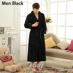 Bathrobe Women Thick Waffle Long Kimono Winter Dressing Gown Couples Bathrobe