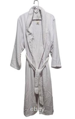 Bellagio Casino & Hotel Las Vegas NV White Bath Robe Adult Large Belted Spa New