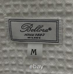 Bellora Milano Unisex White Honeycomb Bathrobe Size Medium