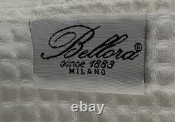 Bellora Milano Unisex White Honeycomb Bathrobe Size Medium
