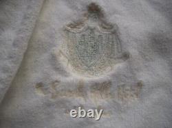 Beverly Hills Hotel & Bungalows White 100% Cotton 3/4sleeve Bathrobe W Tan Logo