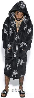 Blackcraft Cult Baphomet Ritual Robe Unisex Gothic Fashion Black Bath Hooded Dr