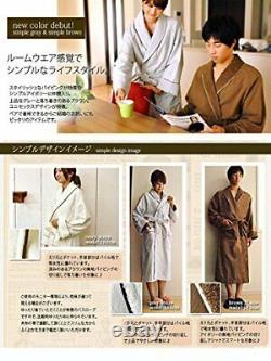 Bloom Imabari Fit-Use bathrobe unisex S (Simple Brown)