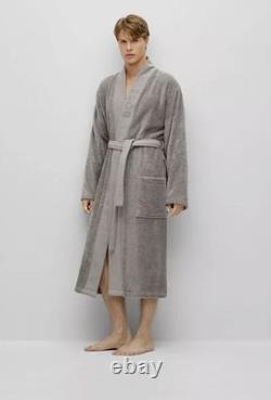 Boss Home Plain Kimono Cotton Men's Bathrobe