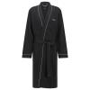 Boss Men Bathrobe Kimono, Morning Robe, Cotton, Logo