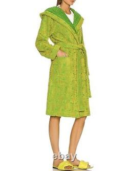 Bottega Veneta, Bathrobe Cotton Terry Intrecciato Jacquard in Yellow & Gold