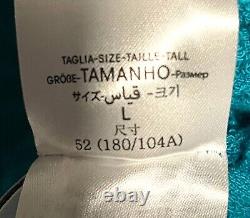 Bottega Veneta Intrecciato Terry Bath Robe Blue withhood MED, LG 656097 Italy