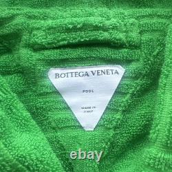 Bottega Veneta Terry Bath Robe Green withhood Italy