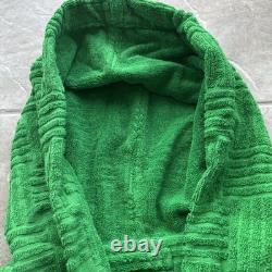 Bottega Veneta Terry Bath Robe Green withhood Italy