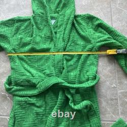 Bottega Veneta Terry Bath Robe Green withhood Italy