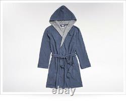 Bread & Boxers Hooded Thermal Knit Bathrobe OSFM One Size Fits Most