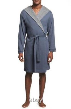 Bread & Boxers Hooded Thermal Knit Bathrobe OSFM One Size Fits Most
