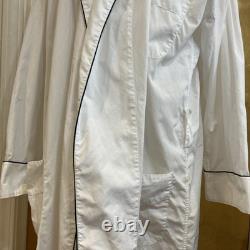 Brioni Cotton Robe Dressing Gown White Men's Sz XL (Without Belt) Made Italy