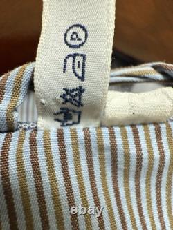 Brioni Mens Bathrobe Dressing Gown Pajama Robe Large Cotton Striped Made In Itay