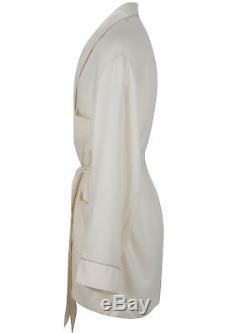 Brioni men's bathrobe dressing gown pajama robe size L 100% cashmere beige