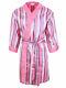 Brioni men's bathrobe dressing gown pajama robe size L 100% silk multi-color